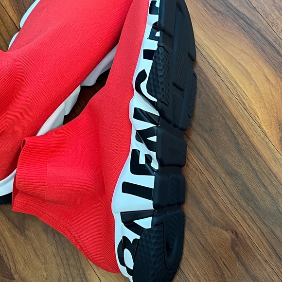 Balenciaga Speed LT Graffiti Knit Sneaker size 12 US 45 EU, NEW - Picture 17 of 17